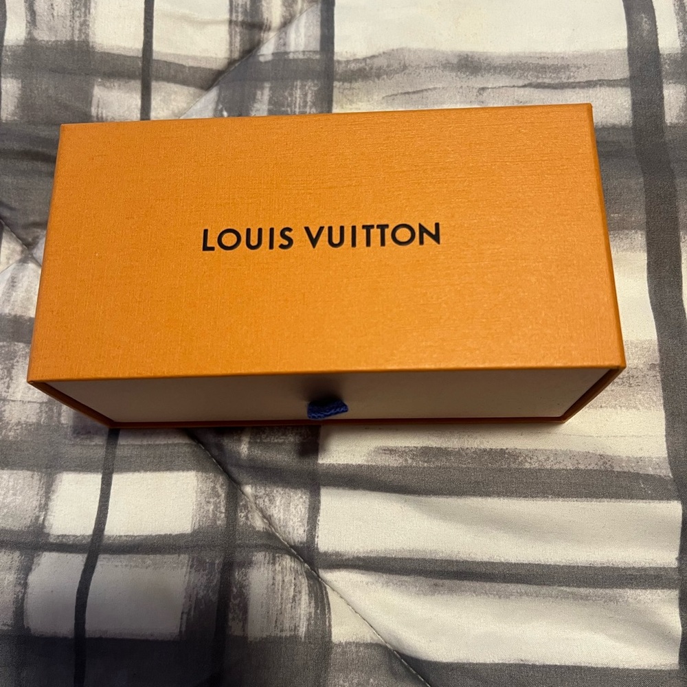Louis Vuitton empty sunglasses box with shopping bag as well